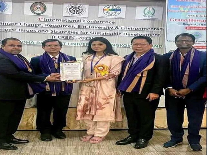 डॉ. लक्ष्मी रावत को मिला अंतरराष्ट्रीय पुरस्कार  